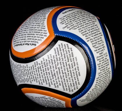English OCC Shoebox The Mission Ball Soccer Ball Biblical Gospel Sharing Tool 